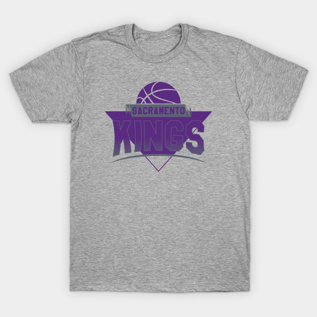 Sacramento Kings Baketball T-Shirt by Aloenalone